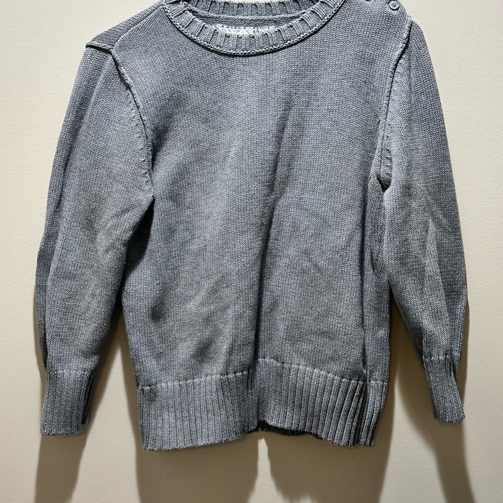 American Eagle Women's Gray Cotton Sweater Large